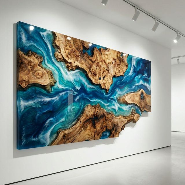Art Mural Océanique époxy, Atelier Multidécor